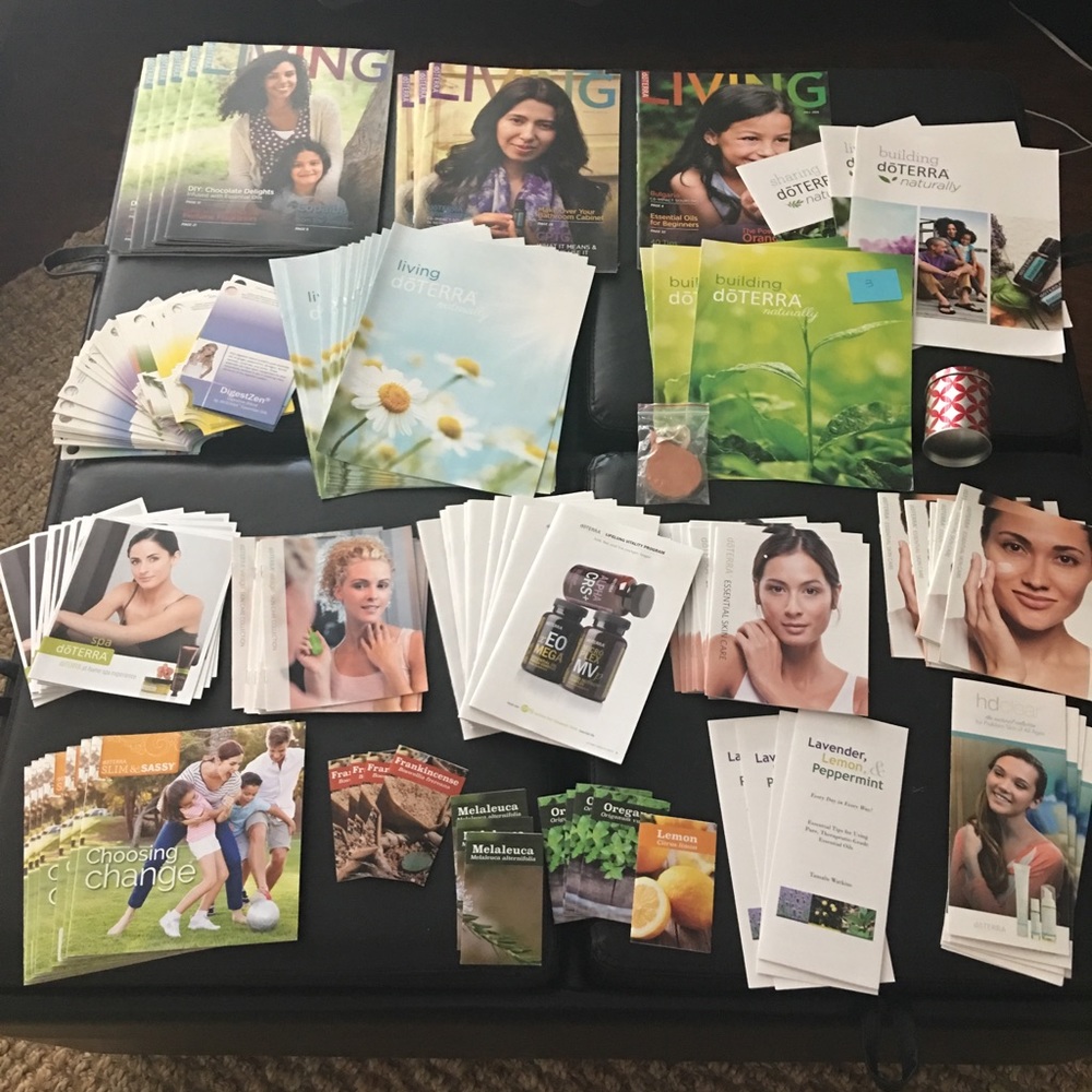 DōTERRA business materials.